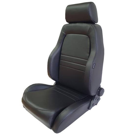 Autotecnica Nissan Patrol GQ 1987-1996 Black Leather Adventurer S1 Seat ...