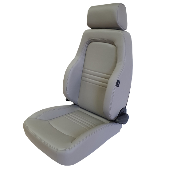 Autotecnica Nissan Patrol GQ 1987-1996 Grey Leather Adventurer S3 Seat ...