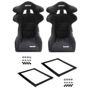 Autotecnica Holden Commodore VN Fibreglass Twin Wing Sports Seat & Rails Combo