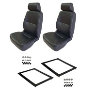 Autotecnica Holden Commodore VN Deluxe Classic PU Leather Seat & Rails Combo