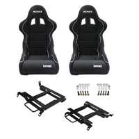 Autotecnica Nissan Silvia S13 Fibreglass Moulded Sports Seat & Rails Combo