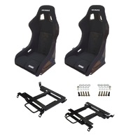 Autotecnica Nissan Silvia S13 Fixed Back Sports Seat & Rails Combo