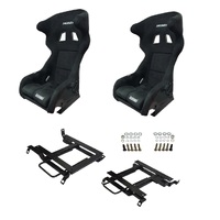 Autotecnica Nissan Silvia S13 Twin Wing Sports Seat & Rails Combo