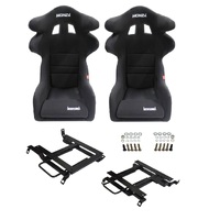 Autotecnica Nissan Silvia S15 Fibreglass Twin Wing Sports Seat & Rails Combo