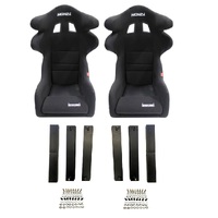 Autotecnica Holden Commodore VB Fibreglass Twin Wing Sports Seat & Rails Combo