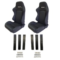 Autotecnica Holden Commodore VB Retro Race Sports Seat & Rails Combo