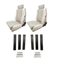 Autotecnica Holden Commodore VH Beige Two-Tone Sports Seat & Rails Combo